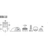 Палатка HIGH PEAK KIRA 3 серый HP-10370